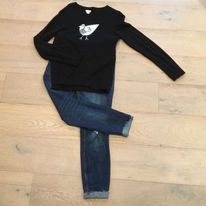 J Crew bird sweater